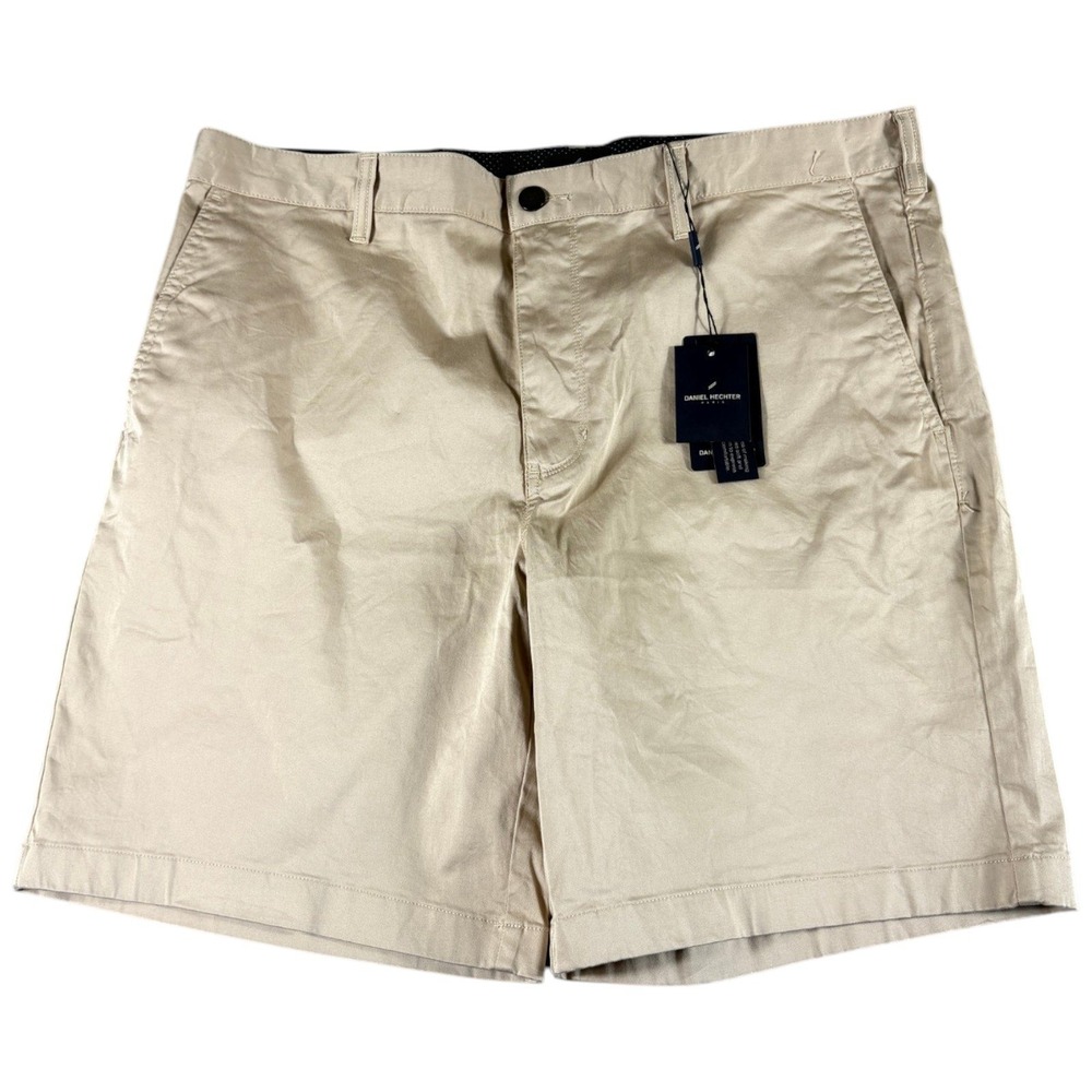 Daniel Hechter Chino Shorts Mens 38 Tan Khaki NWT Straight Premium Heritage